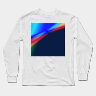 red blue green texture artwork Long Sleeve T-Shirt